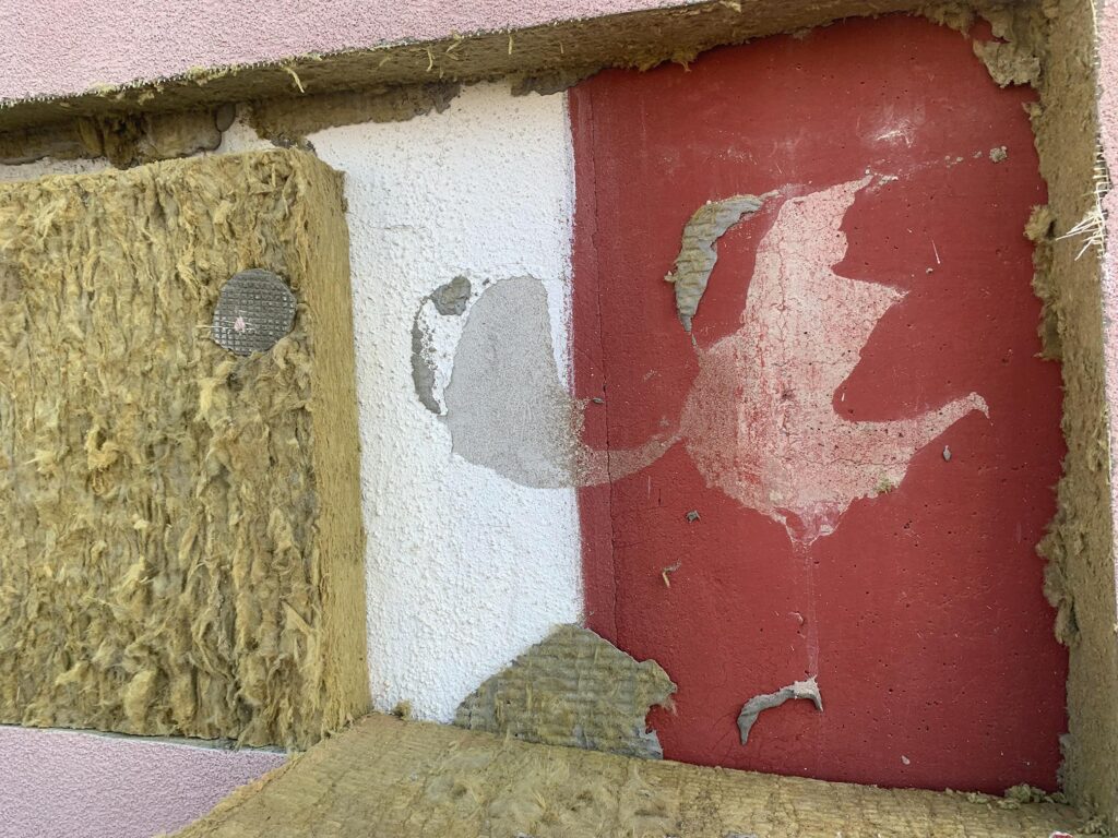 sondáž do fasádeneho zateplenia